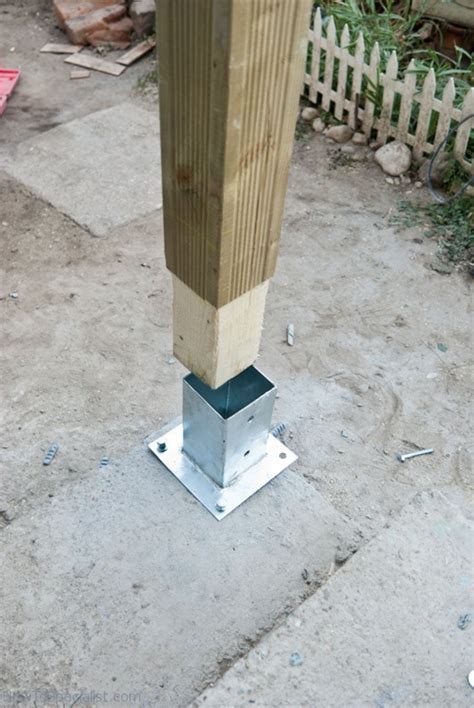 unlevel concrete post anchors